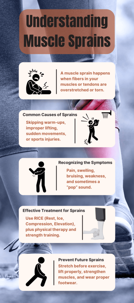 Understanding muscle sprains.