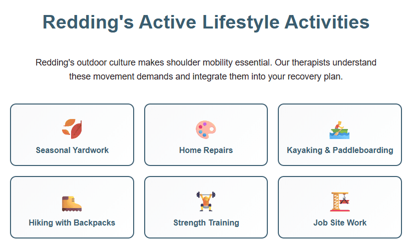 Redding Shoulder Pain Relief for Active Lifestyle